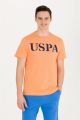 U.S. Polo Assn. Crew-Neck T-shirt for Men in Orange
