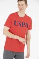 U.S. Polo Assn. Crew-Neck T-shirt for Men in Red