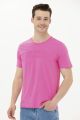 U.S. Polo Assn. Textured Logo T-shirt for Men in Pink